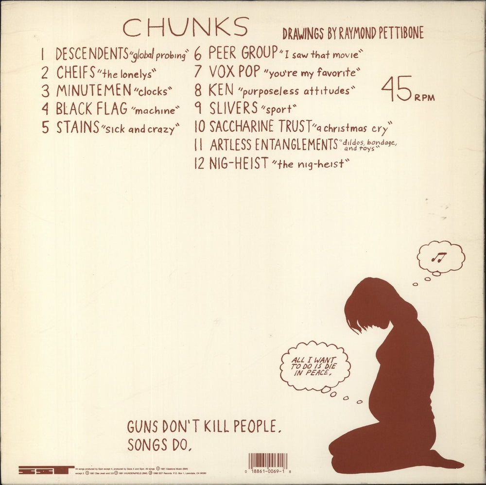 Various-Punk & New Wave Chunks US 12" vinyl single (12 inch record / Maxi-single) 018861006918