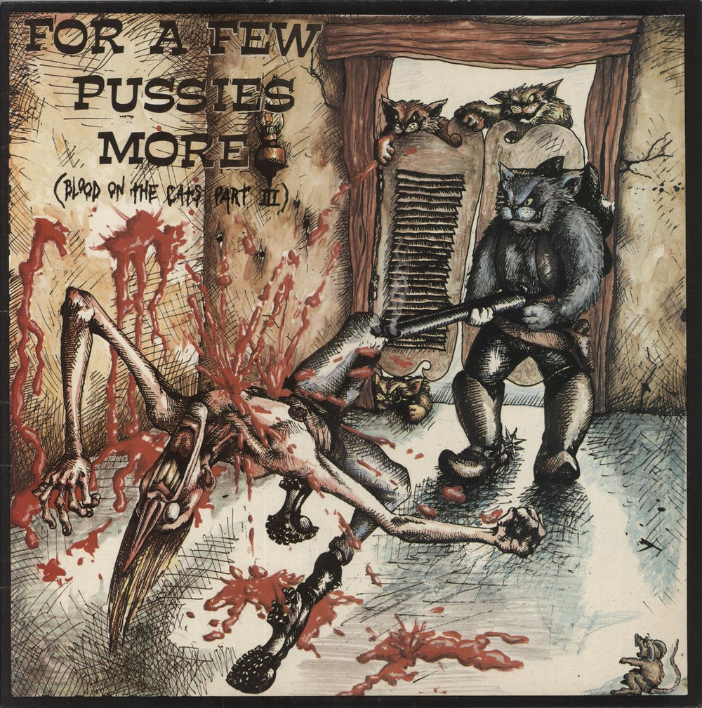 Various-Punk & New Wave For A Few Pussies More (Blood On The Cats III) UK vinyl LP album (LP record) GRAM29