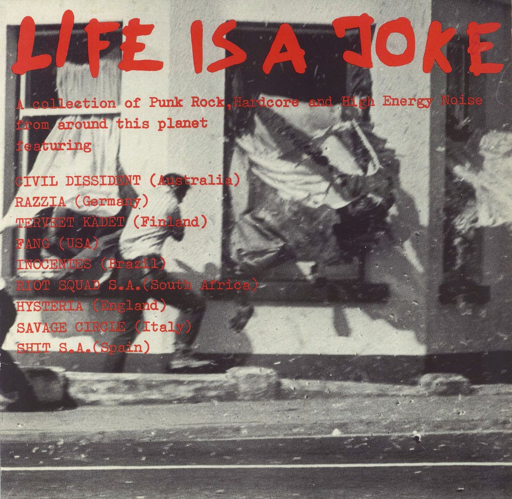 Various-Punk & New Wave Life Is A Joke German vinyl LP album (LP record) WS007