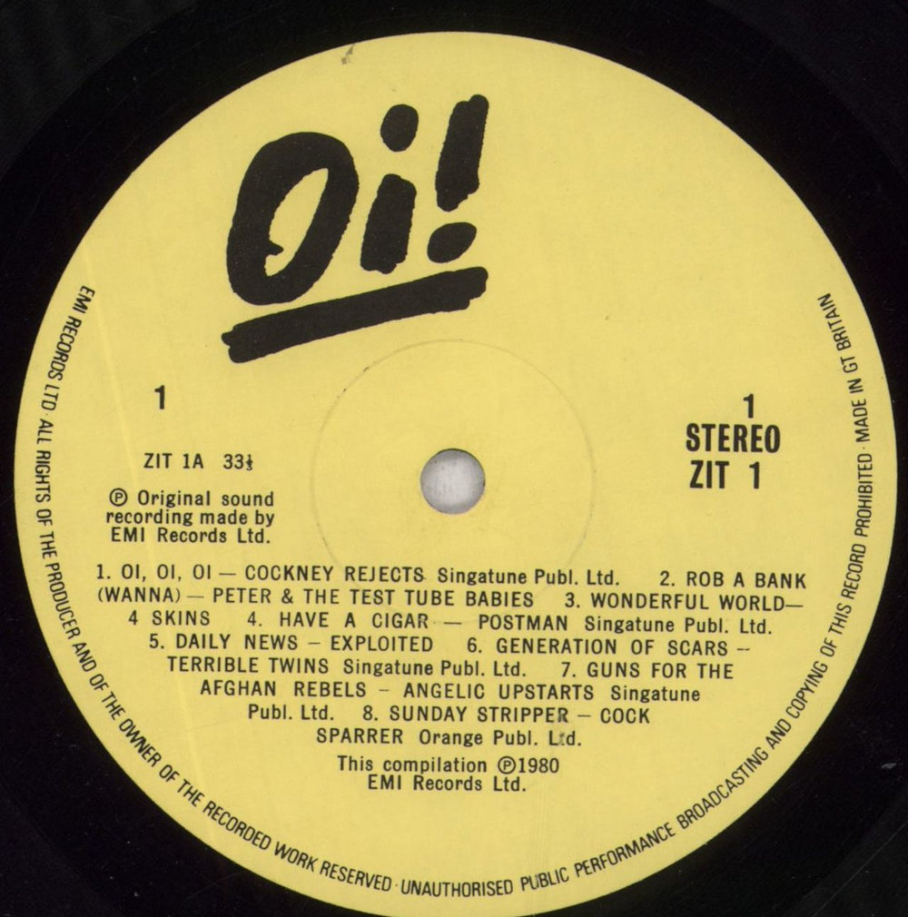 Various-Punk & New Wave Oi! The Album - EX UK vinyl LP album (LP record) PVALPOI786642