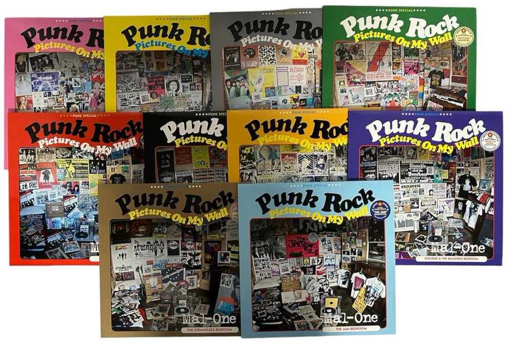Various-Punk & New Wave Punk Rock Pictures On My Wall - Complete Set of 10 x 'Bedroom' Sleeves - RSD 2023 UK 12" vinyl single (12 inch record / Maxi-single) MAL-ONE12-002