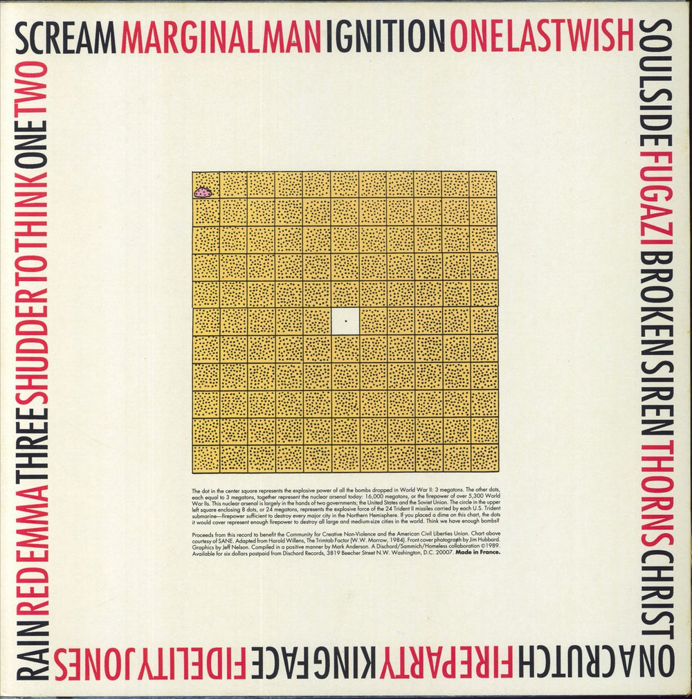 Various-Punk & New Wave State Of The Union - DC Benefit Compilation + Booklet US vinyl LP album (LP record)