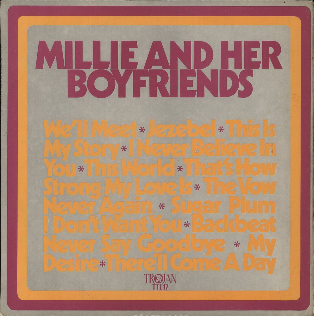 Various-Reggae & Ska Millie And Her Boyfriends UK vinyl LP album (LP record) TTL17