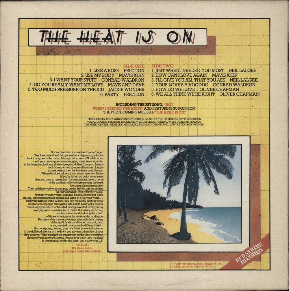 Various-Reggae & Ska The Heat Is On UK vinyl LP album (LP record)