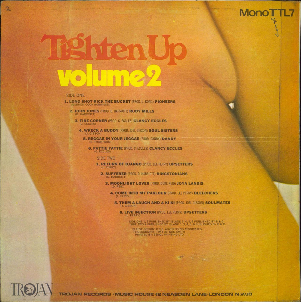 Various-Reggae & Ska Tighten Up Volume 2 UK vinyl LP album (LP record)