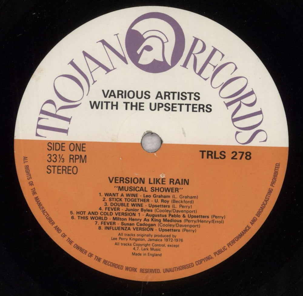 Various-Reggae & Ska Version Like Rain UK vinyl LP album (LP record) V-ALPVE843034