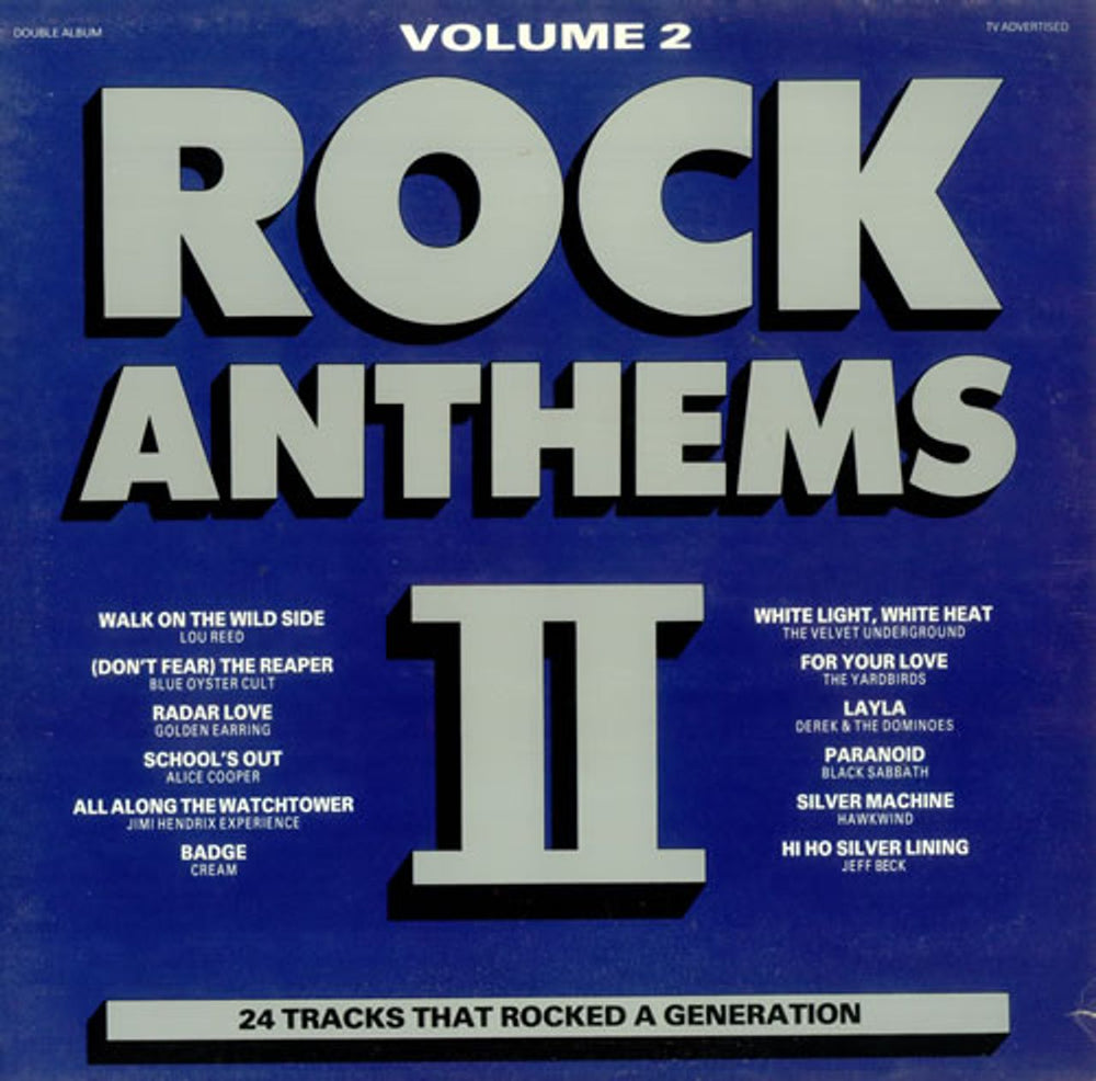 Various-Rock & Metal Rock Anthems - Volume 2 UK 2-LP vinyl record set (Double LP Album) NE1319