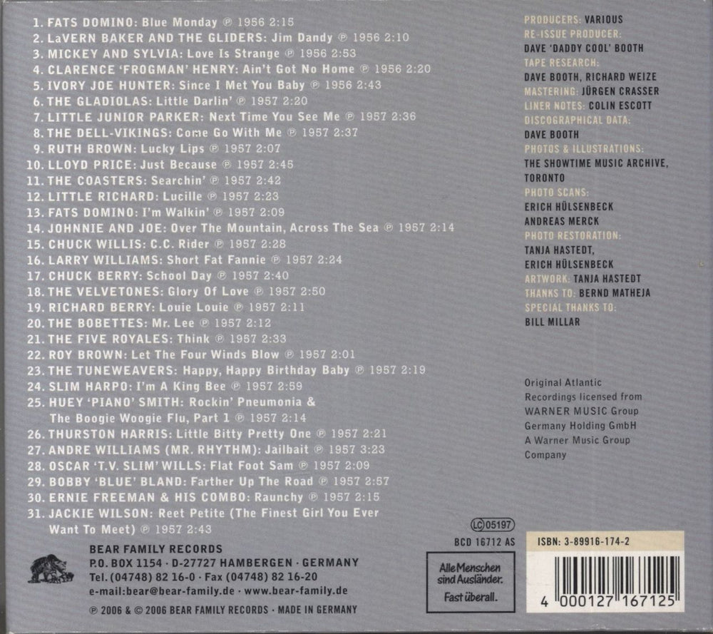 Various-Soul & Funk Blowing The Fuse 1957 - 31 R&B Classics That Rocked The Jukebox In 1957 German CD album (CDLP) 4000127167125