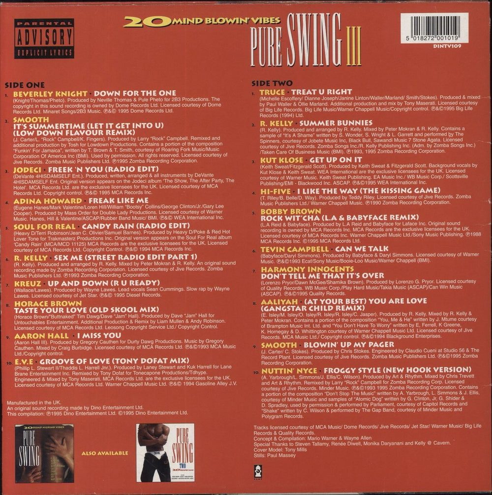 Various-Soul & Funk Pure Swing III UK vinyl LP album (LP record) 5018272001019