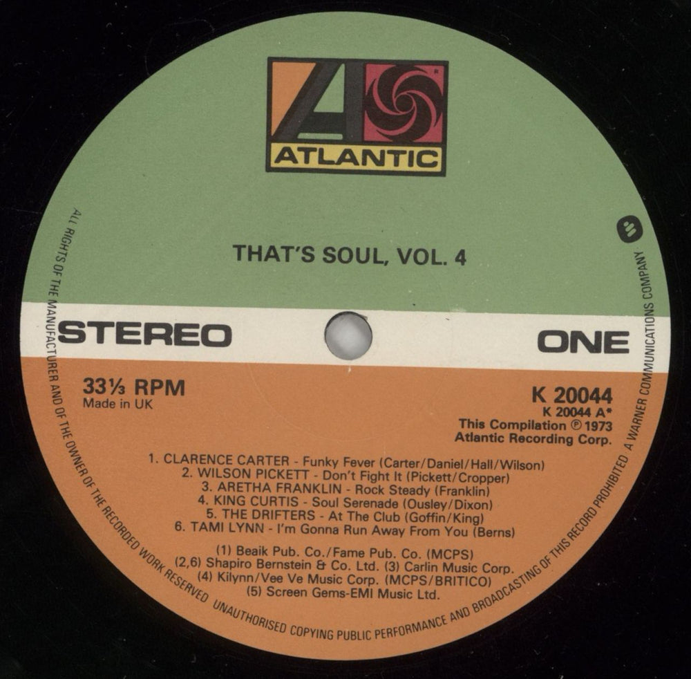 Various-Soul & Funk That's Soul Vol. 4 UK vinyl LP album (LP record) SJFLPTH553430