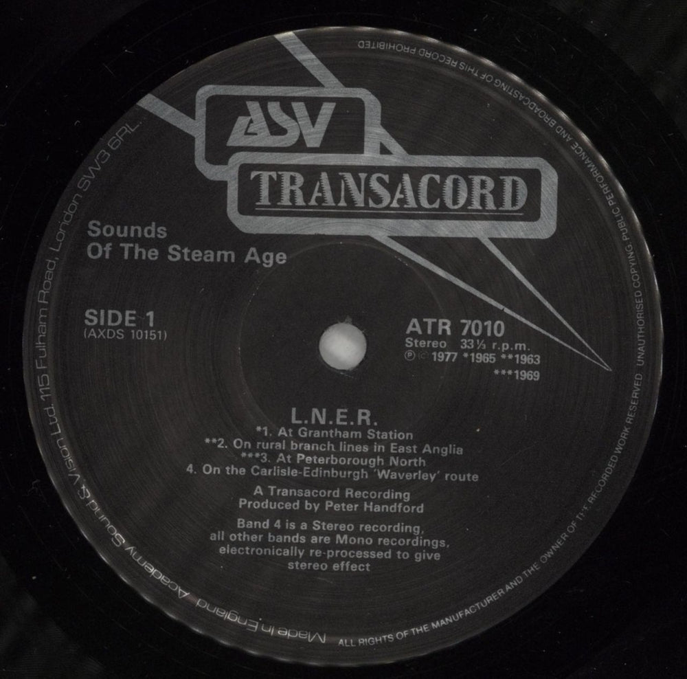 Various-Trains L.N.E.R. UK vinyl LP album (LP record) V-TLPLN863779