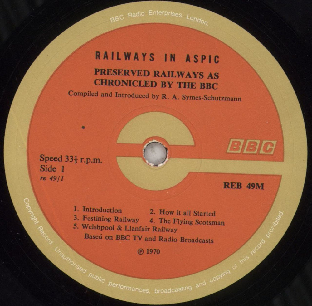 Various-Trains Railways In Aspic UK vinyl LP album (LP record) V-TLPRA584572