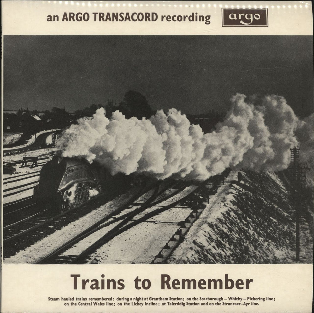 Various-Trains Trains To Remember UK vinyl LP album (LP record) ZTR118