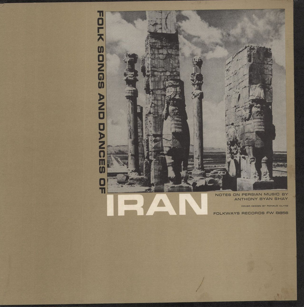 Various-World Music Folk Songs And Dances Of Iran US vinyl LP album (LP record) FW8856