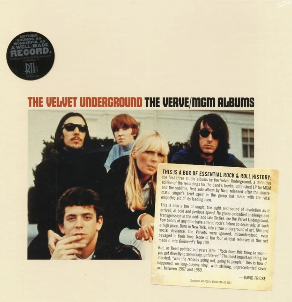 Velvet Underground The Verve/MGM Albums - Sealed Box US Vinyl Box Set VU4003 / B0016246-01