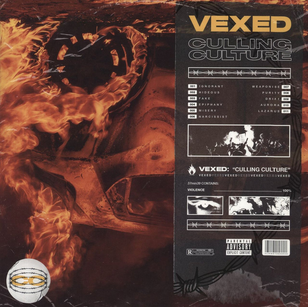 Vexed Culling Culture - Orange Vinyl Austrian vinyl LP album (LP record) NPR952VINYL