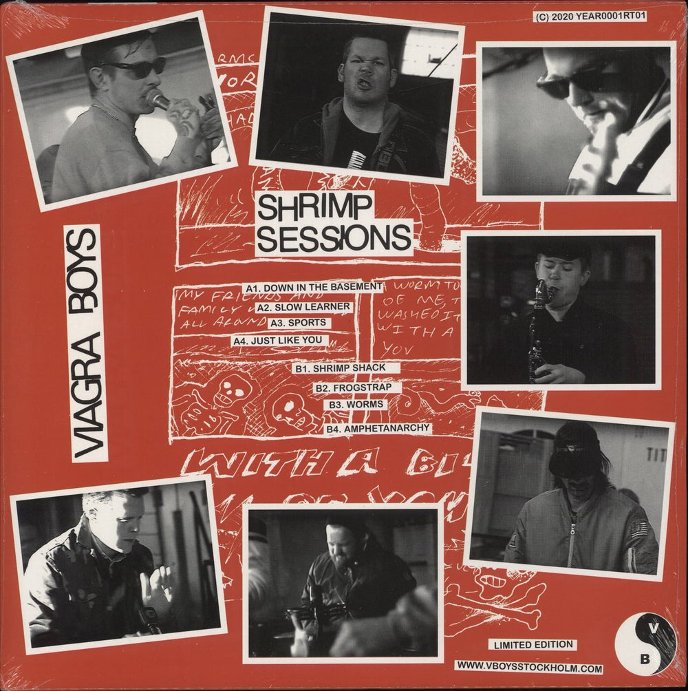 Viagra Boys Shrimp Sessions - Red Vinyl - Sealed UK vinyl LP album (LP record)