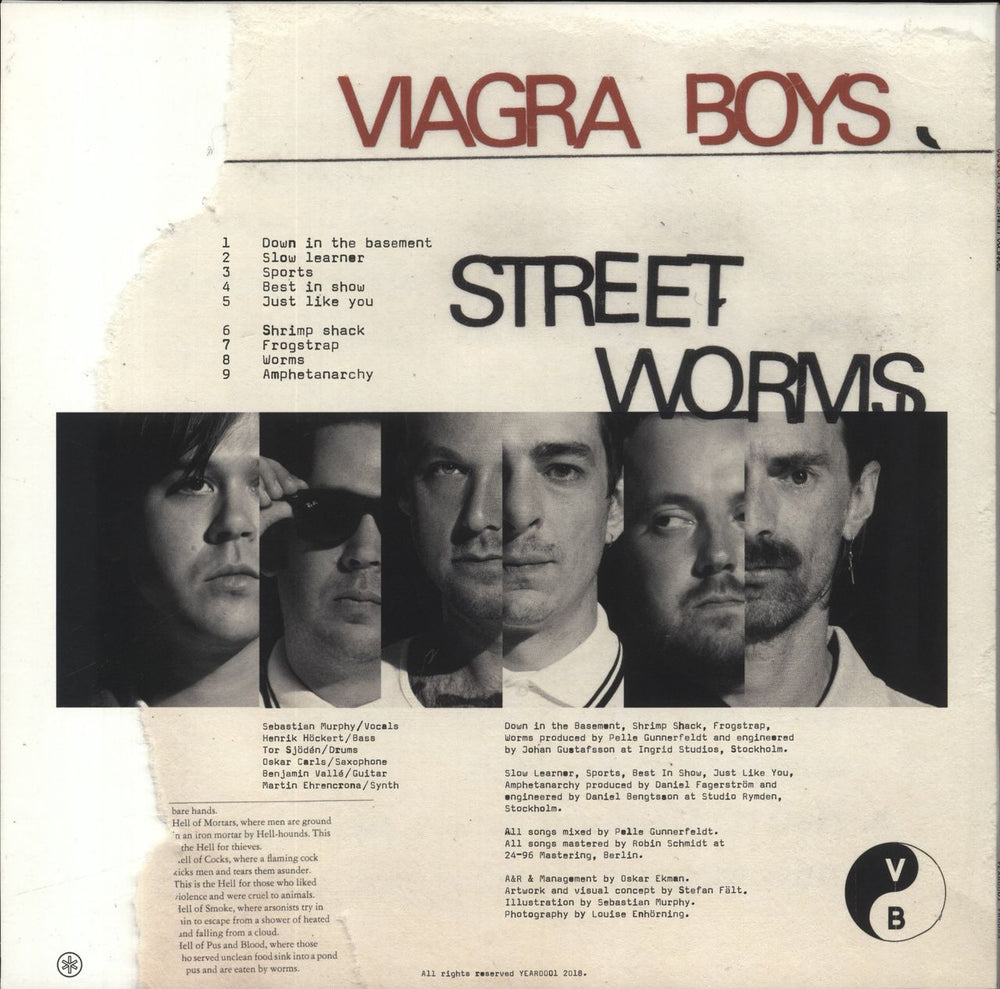Viagra Boys Street Worms - 180g Clear Vinyl Swedish vinyl LP album (LP record)
