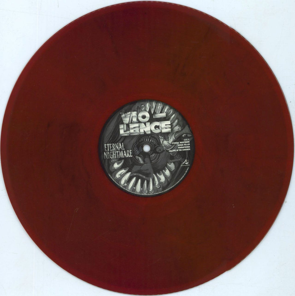 Vio-Lence Eternal Nightmare - Red and Black Marbled Vinyl German vinyl LP album (LP record) VJPLPET814363
