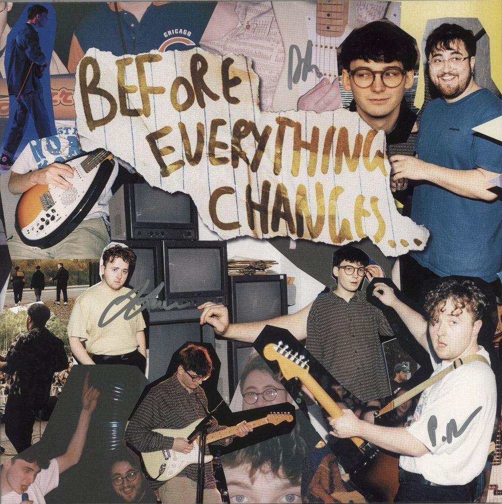 Vistas Before Everything Changes... - Clear Vinyl - Autographed UK vinyl LP album (LP record) BLOOD027