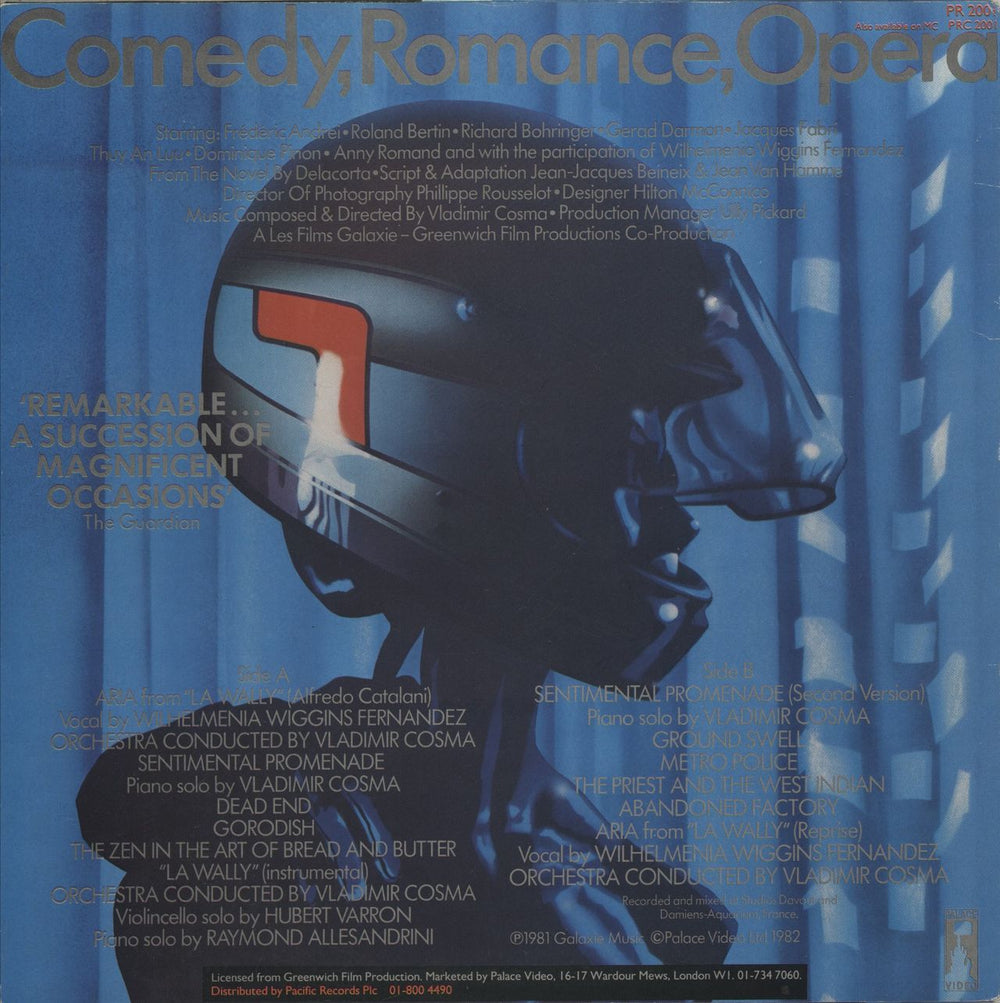 Vladimir Cosma Diva UK vinyl LP album (LP record)