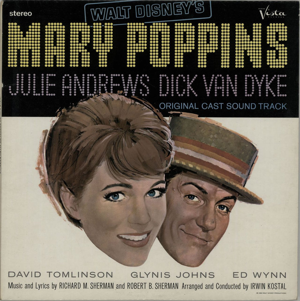 Walt Disney Mary Poppins UK vinyl LP album (LP record) BVS4026