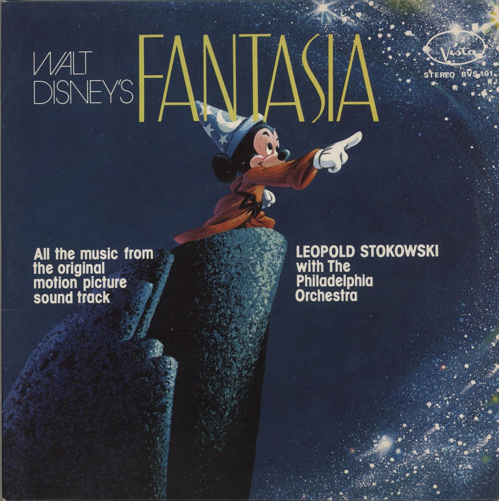 Walt Disney Walt Disney's Fantasia UK 2-LP vinyl record set (Double LP Album) BVS101