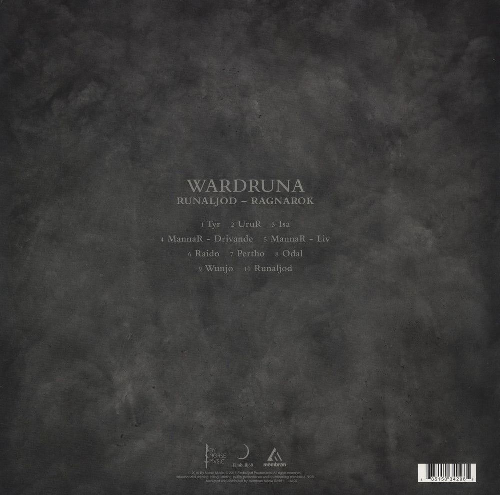 Wardruna Runaljod - Ragnarok - Gold Vinyl Norwegian 2-LP vinyl record set (Double LP Album) 885150342985