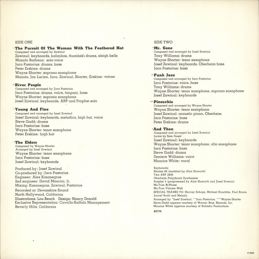 Weather Report Mr Gone + insert UK vinyl LP album (LP record)