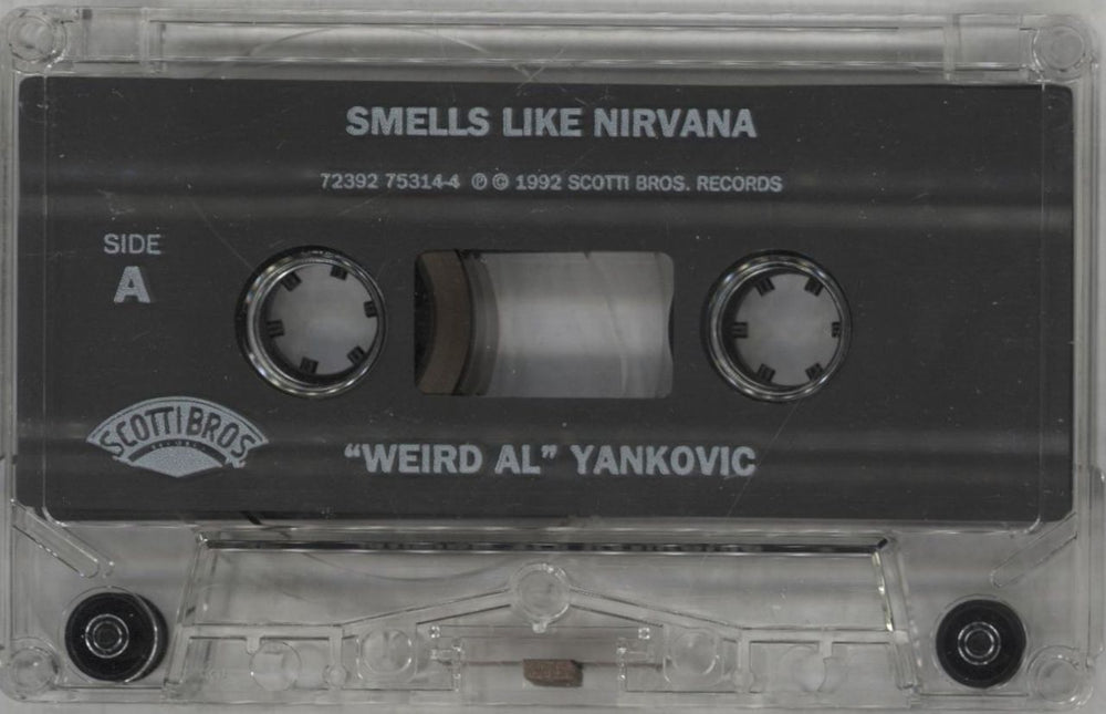 Weird Al Yankovic Smells Like Nirvana US cassette single YANCSSM05064