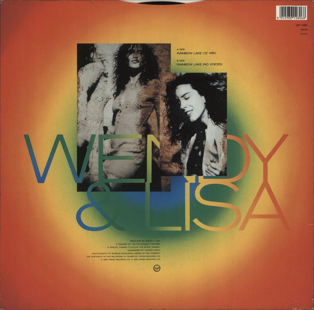 Wendy & Lisa Rainbow Lake UK 12" vinyl single (12 inch record / Maxi-single) 5012980128068