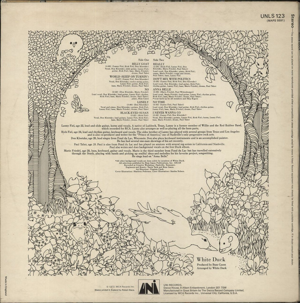 White Duck White Duck UK vinyl LP album (LP record)