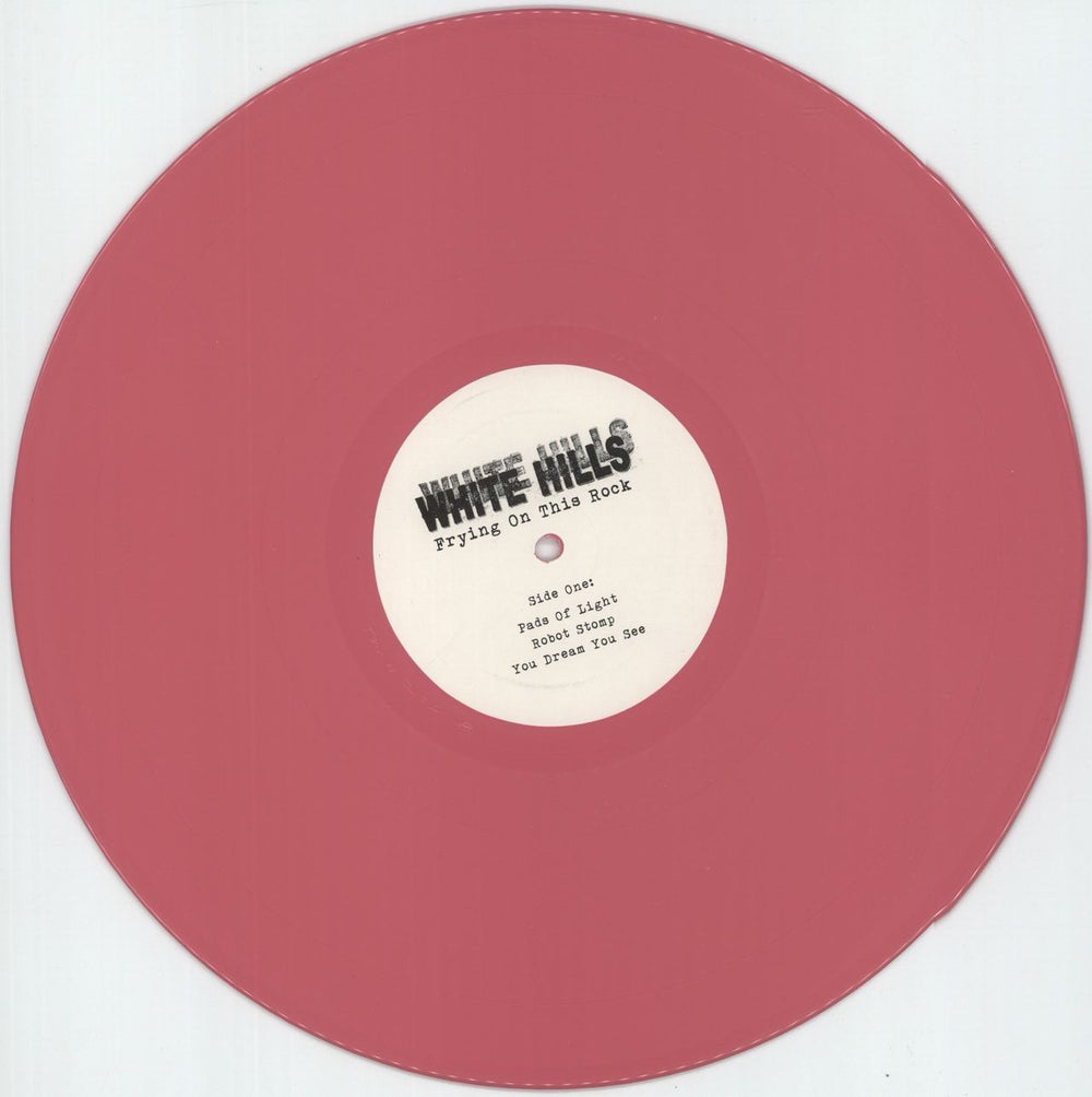 White Hills Frying On This Rock - Pink Vinyl US vinyl LP album (LP record) 1HQLPFR746535