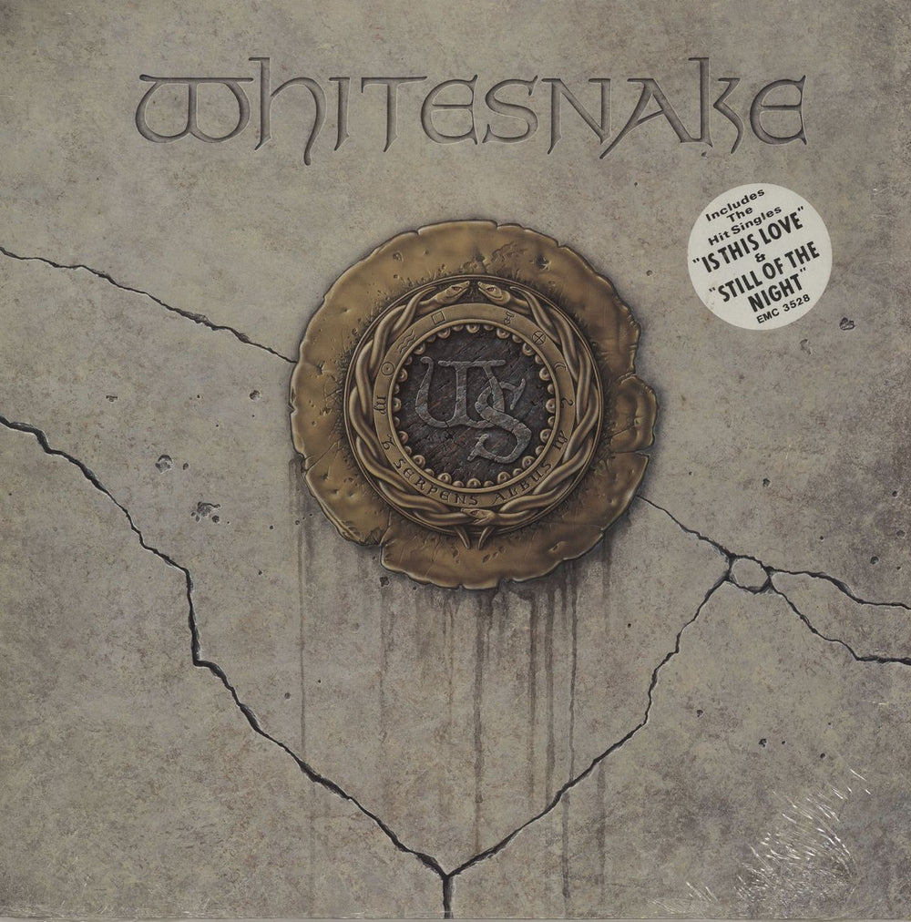 Whitesnake 1987 - 2nd - Song Hype Stickered UK vinyl LP album (LP record) EMC3528