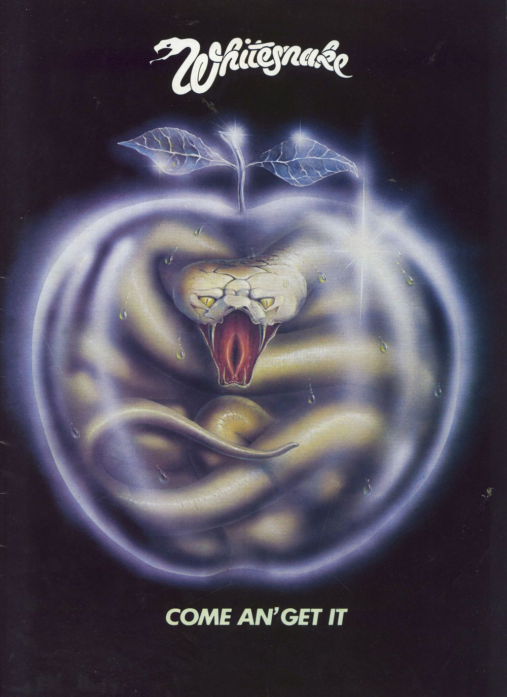 Whitesnake Come An' Get It + Ticket Stub UK tour programme tour programme