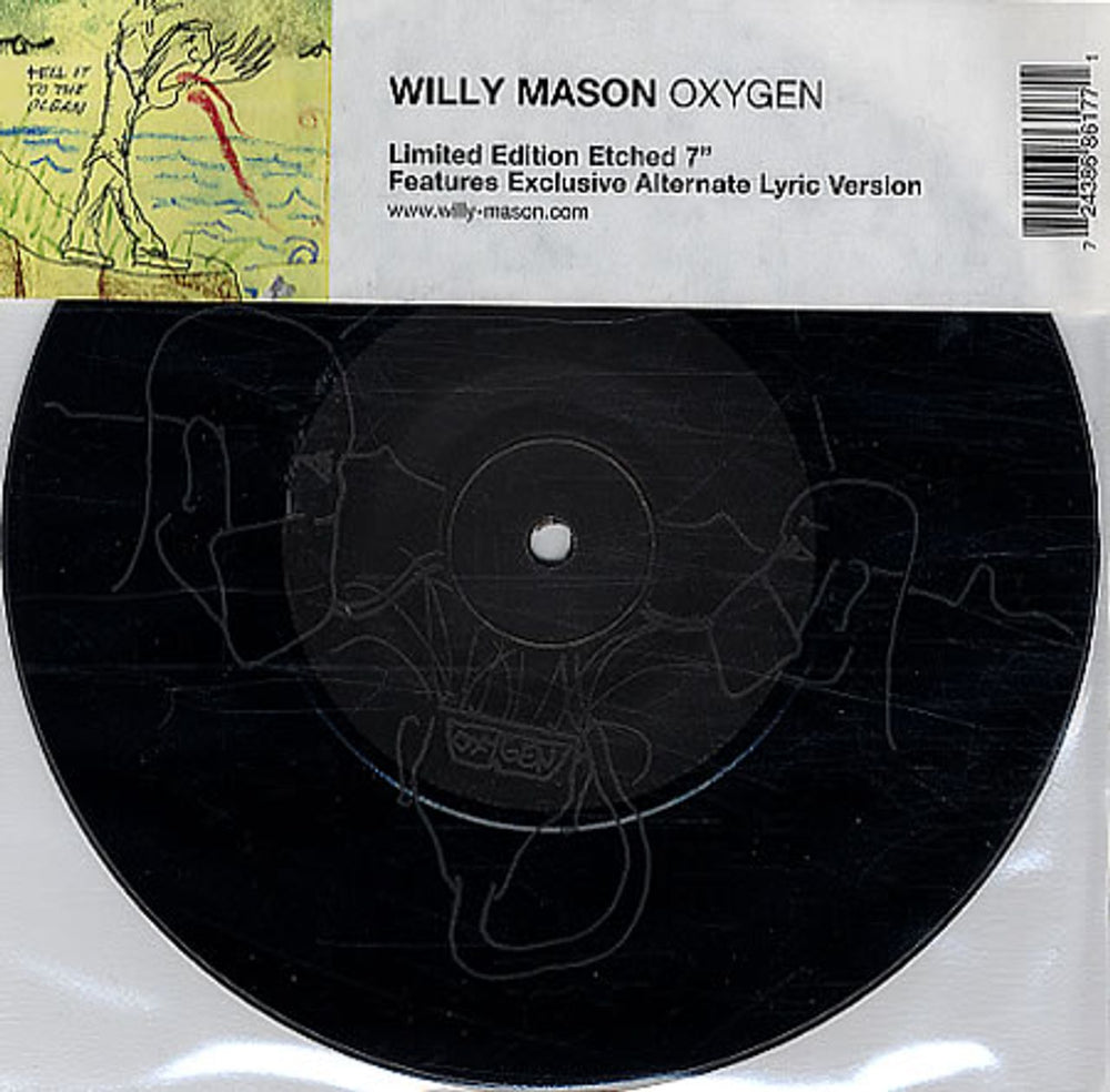 Willy Mason Oxygen UK 7" vinyl single (7 inch record / 45) VS1892