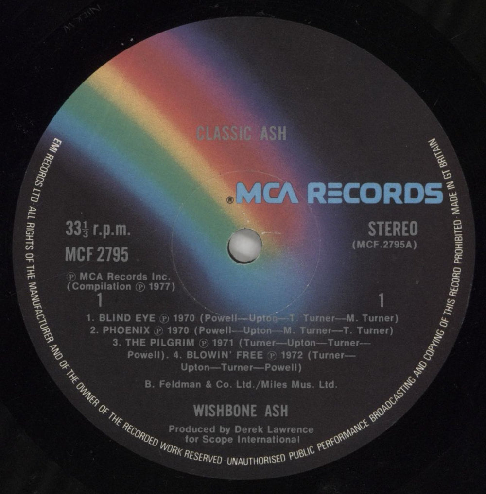 Wishbone Ash Classic Ash + Inner UK vinyl LP album (LP record) WSHLPCL783403