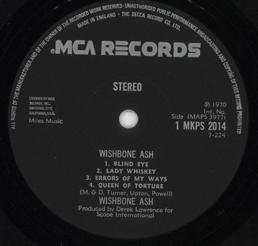 Wishbone Ash Wishbone Ash - 3rd - VG UK vinyl LP album (LP record) WSHLPWI728129