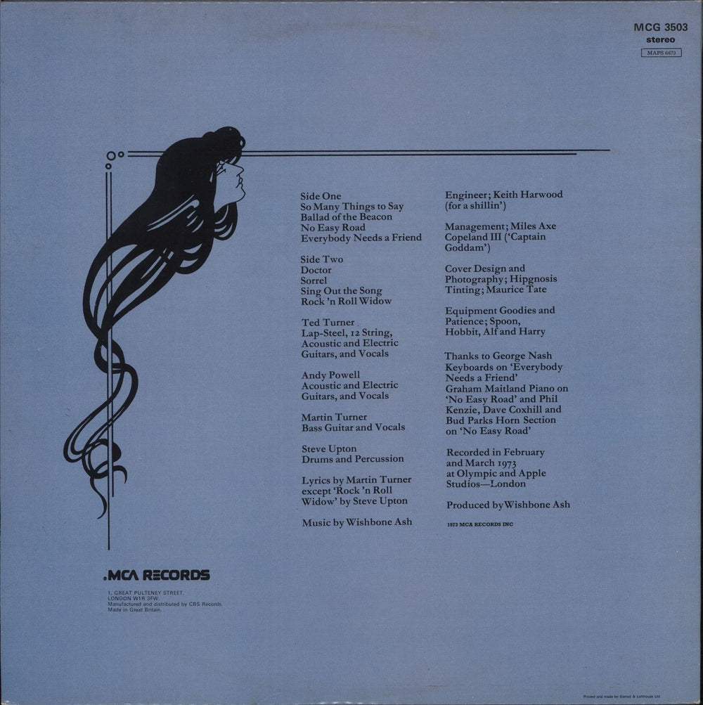 Wishbone Ash Wishbone Four UK vinyl LP album (LP record) '1973