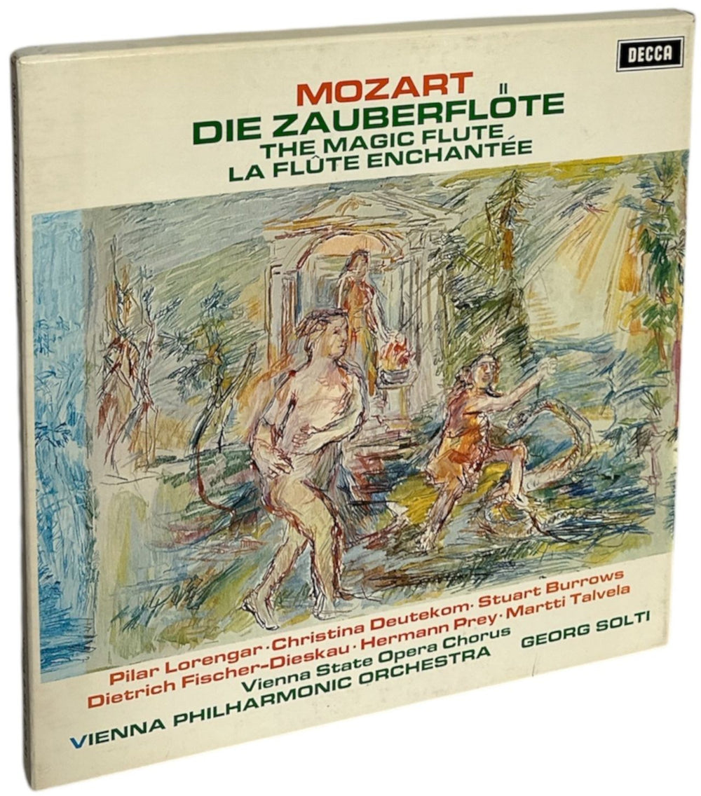 Wolfgang Amadeus Mozart Mozart: Die Zauberflöte = The Magic Flute = La Flûte Enchantée UK Vinyl Box Set SET479-81