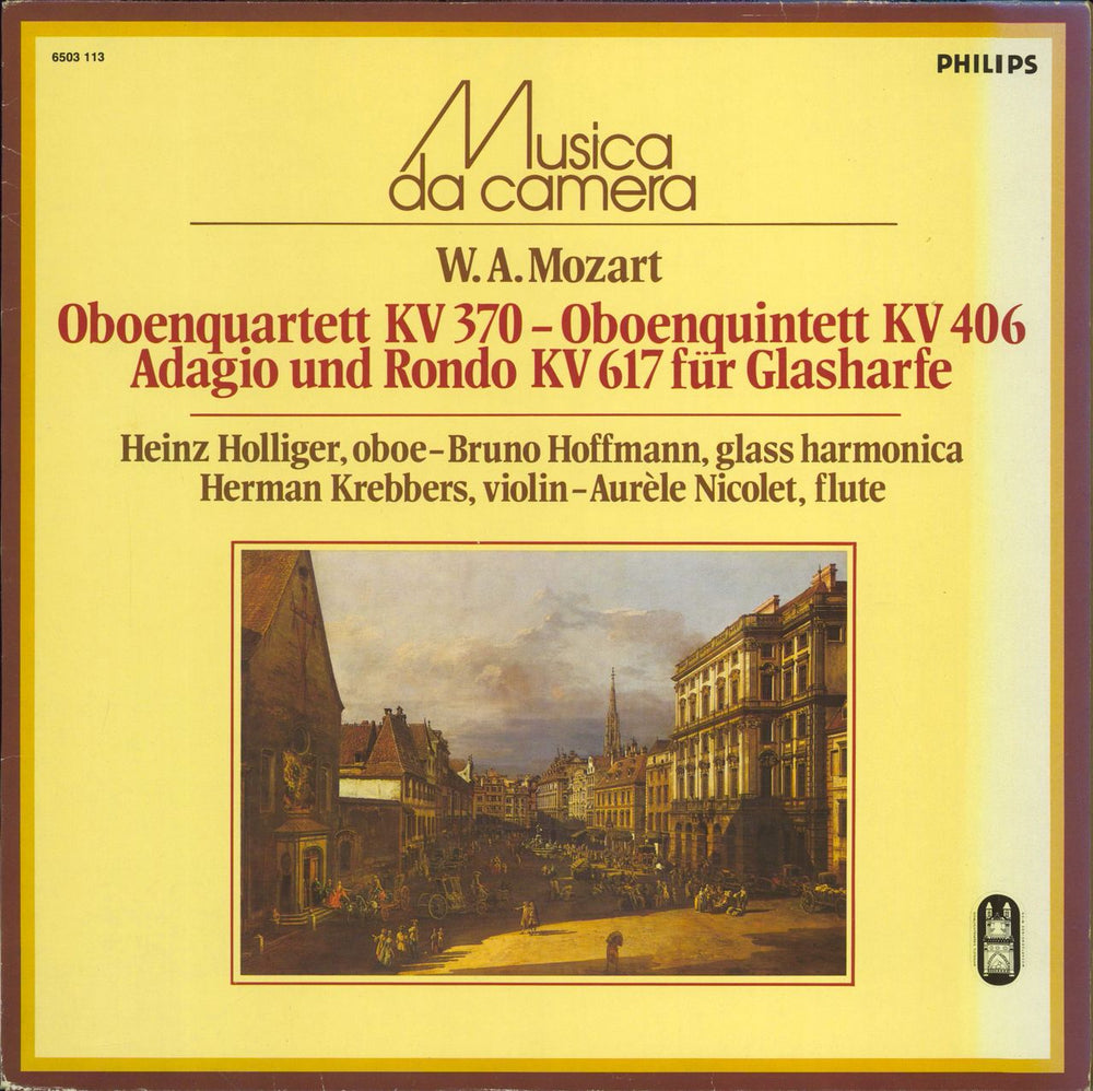 Wolfgang Amadeus Mozart Oboenquartett KV 370 / Adagio und Rondo KV 617 / Quintett KV 406 Dutch vinyl LP album (LP record) 6503113