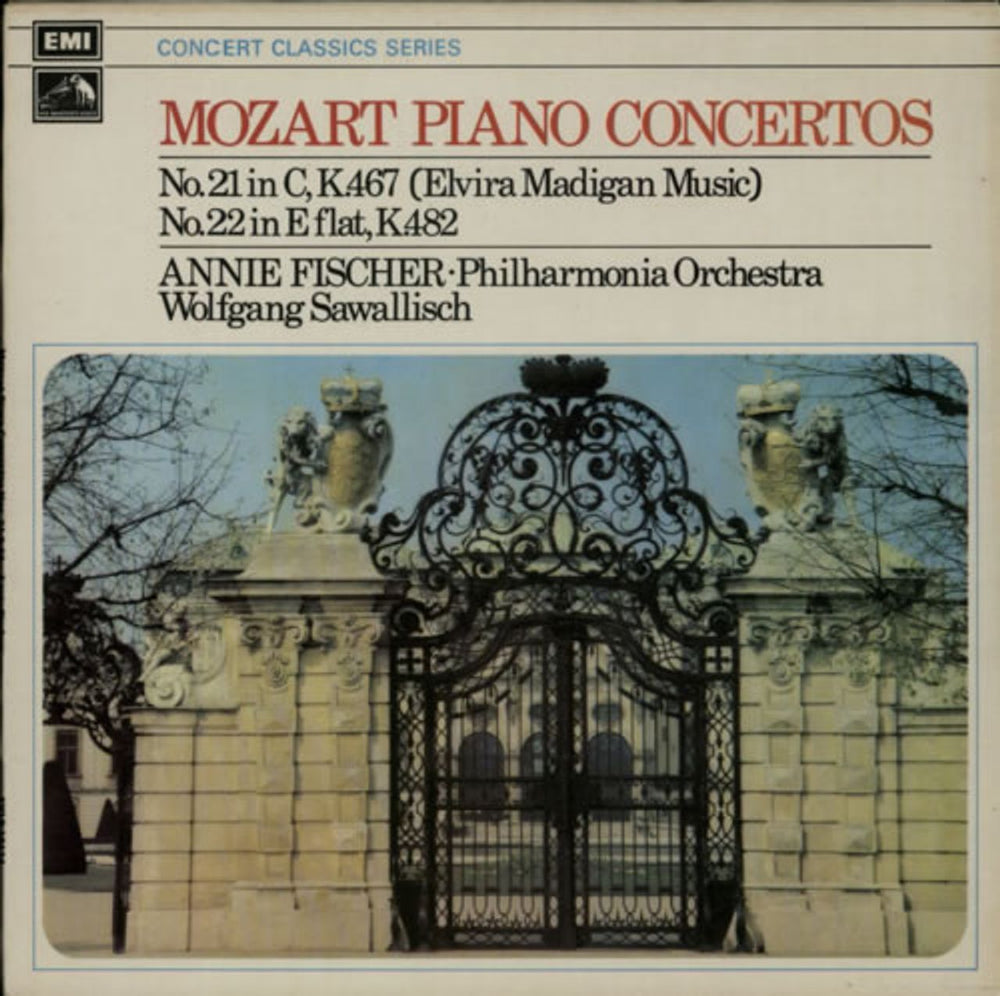 Wolfgang Amadeus Mozart Piano Concerto No.21 in C & Piano Concerto No.22 in E Flat UK vinyl LP album (LP record) SXLP30124