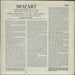 Wolfgang Amadeus Mozart String Quartet in A, K.464 & String Quartet in C, K465 "Dissonance" UK vinyl LP album (LP record)