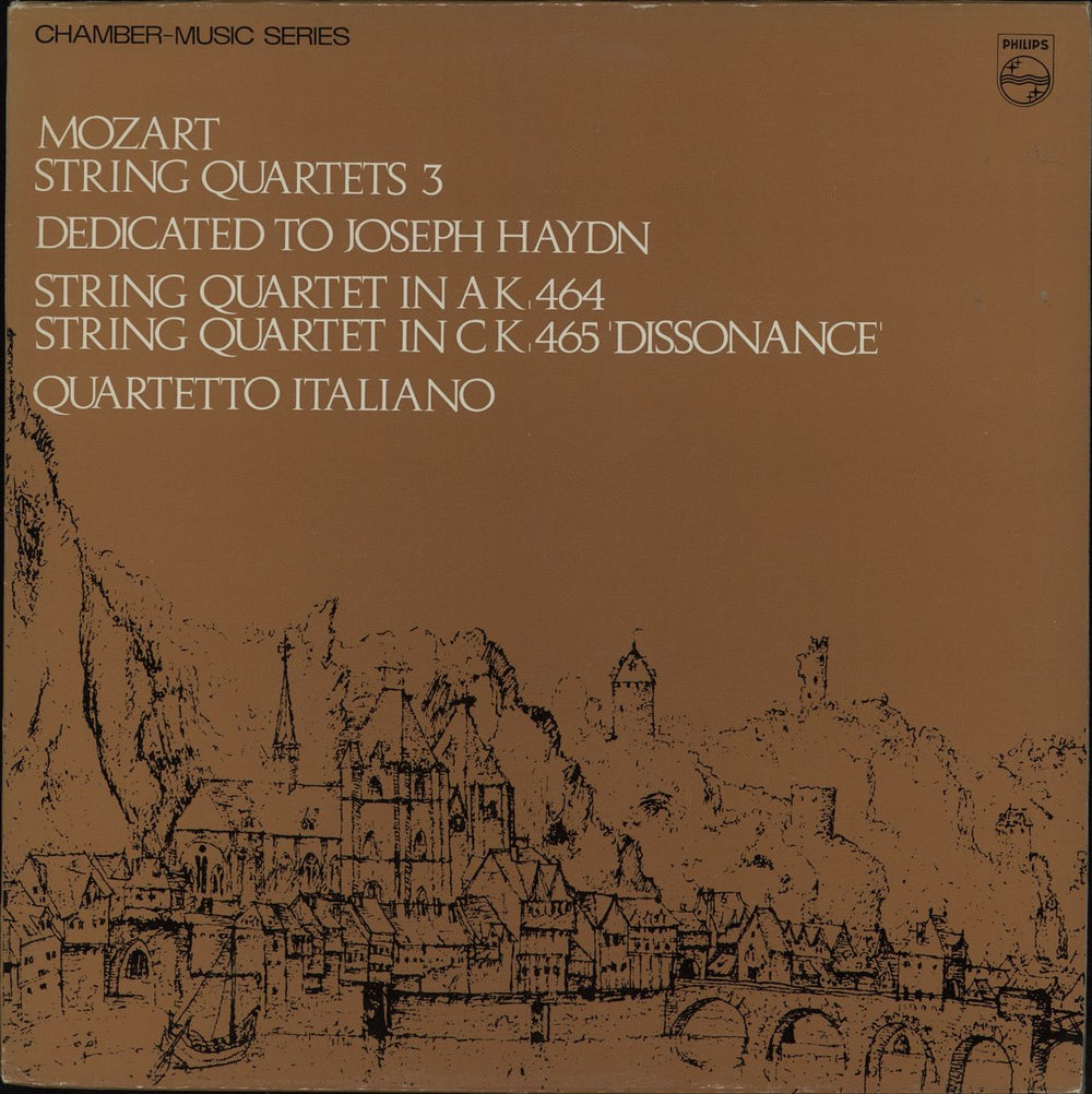 Wolfgang Amadeus Mozart String Quartet in A, K.464 & String Quartet in C, K465 "Dissonance" UK vinyl LP album (LP record) SAL3634