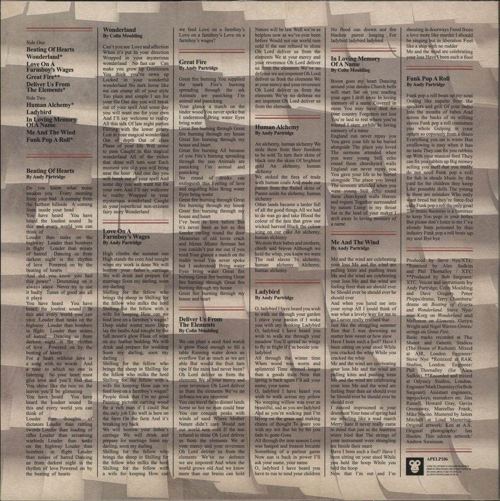 XTC Mummer - 200 Gram Ultra High Quality Vinyl UK vinyl LP album (LP record) 633367606419