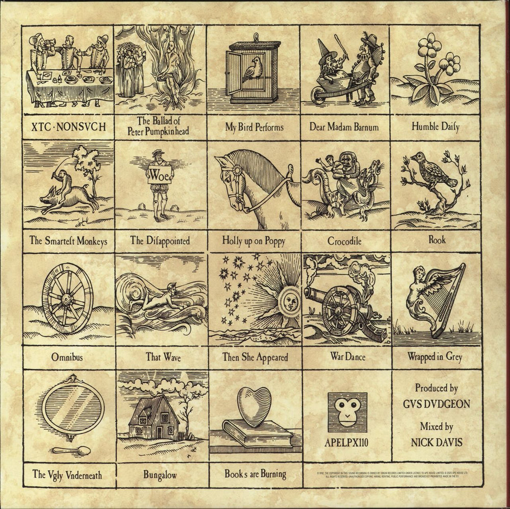 XTC Nonsuch - 200 Gram Remastered UK 2-LP vinyl record set (Double LP Album) 633367792716