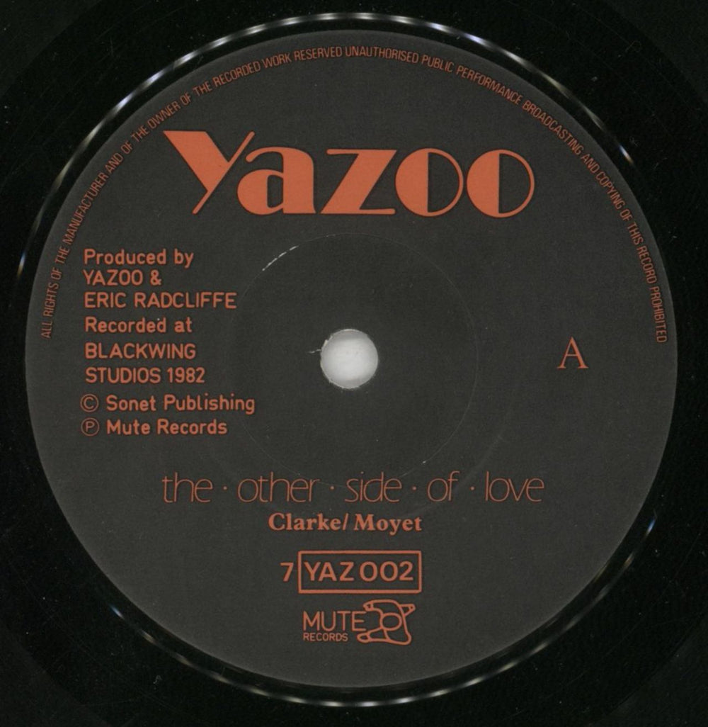 Yazoo The Other Side Of Love UK 7" vinyl single (7 inch record / 45) YAZ07TH67269