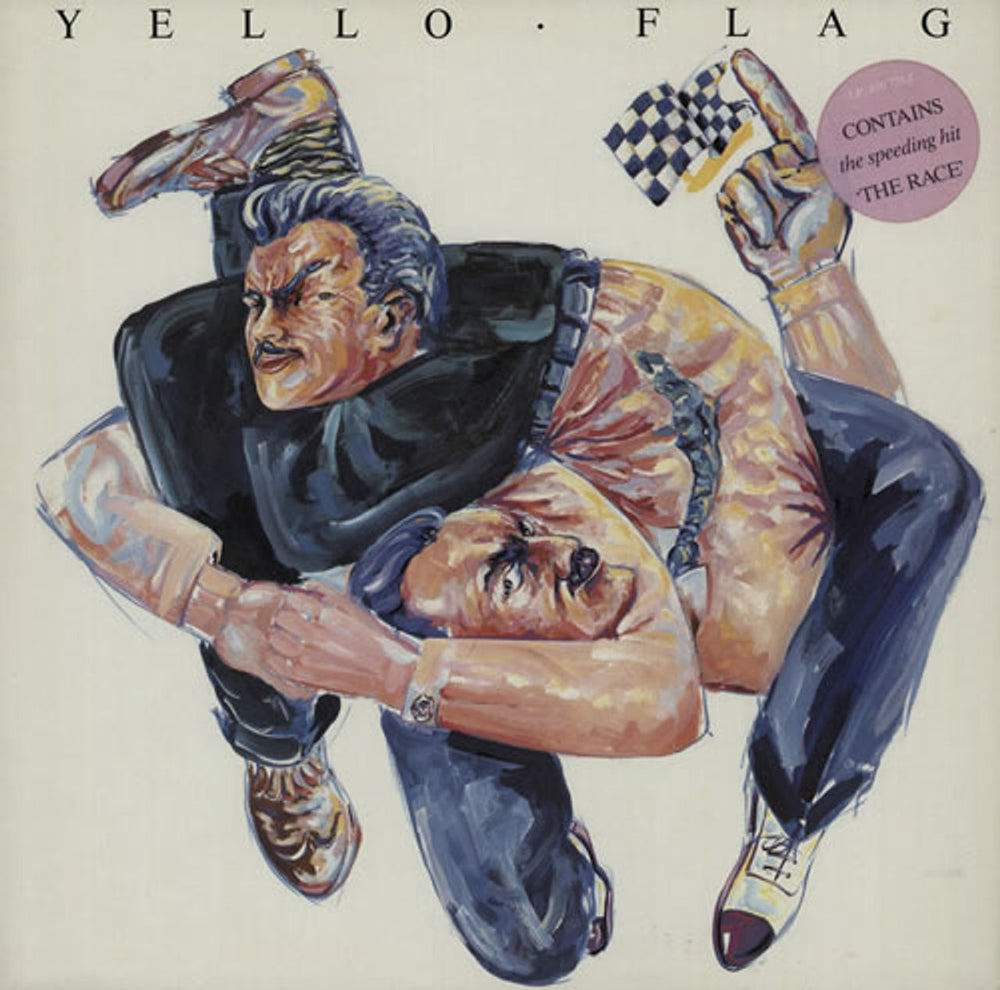 Yello Flag + 'Speeding Hit' Hype Sticker German vinyl LP album (LP record) 836778-1