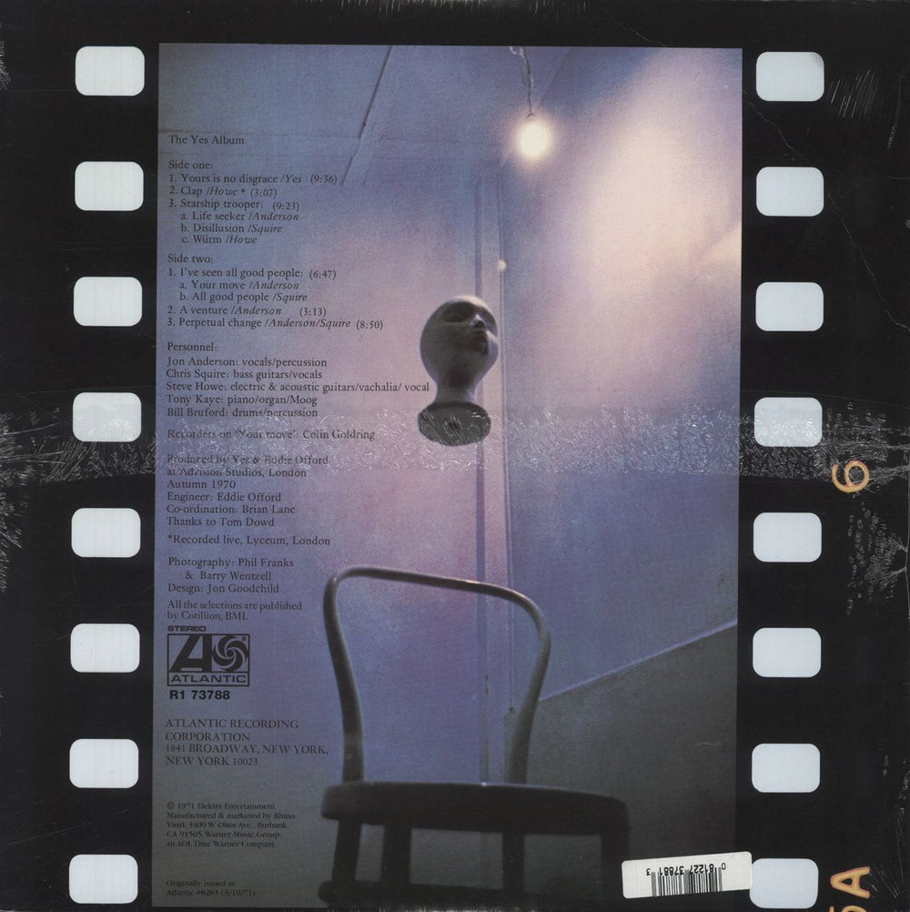 Yes The Yes Album - Sealed US vinyl LP album (LP record) 081227378813