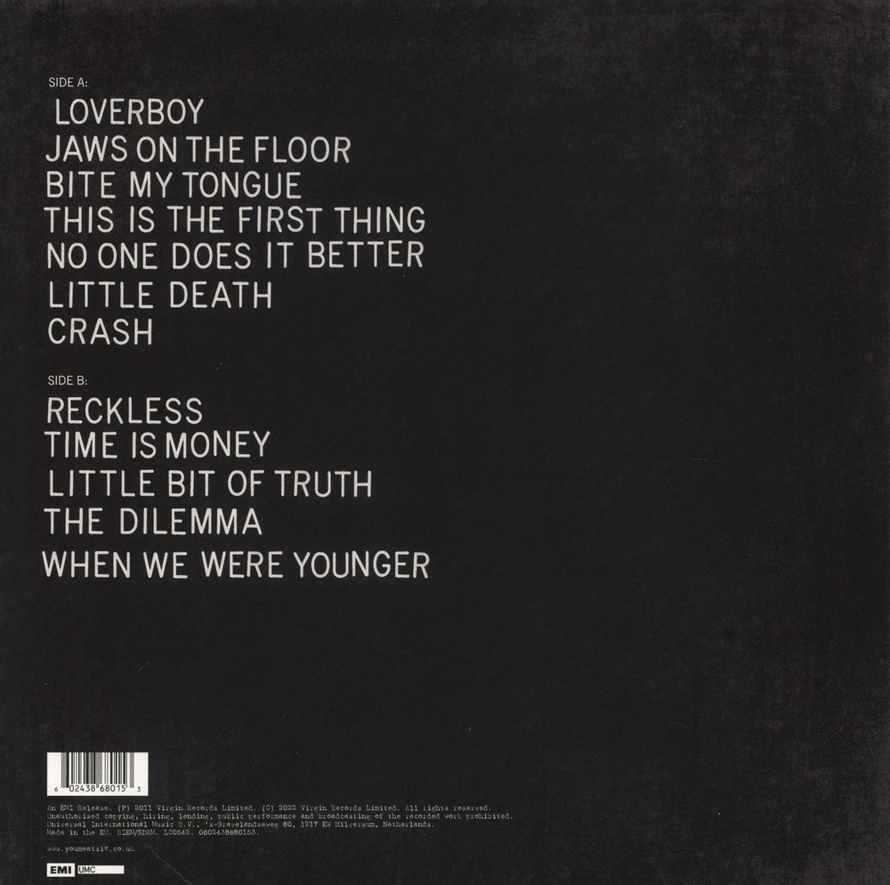 You Me At Six Sinners Never Sleep UK vinyl LP album (LP record) 602438680153